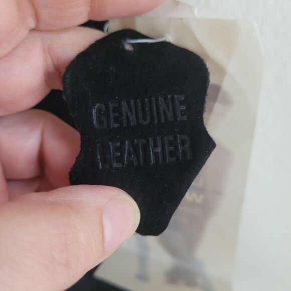 Vintage Boho Suede Fringe Purse Black Ward 1970s Style NEW FLAW READ - Picture 6 of 16